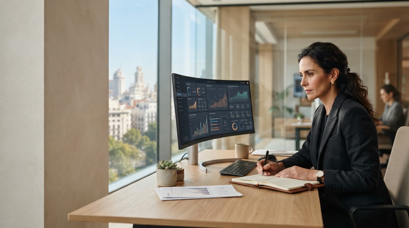 Krevantosh panel de análisis de datos financieros con tendencias de mercado